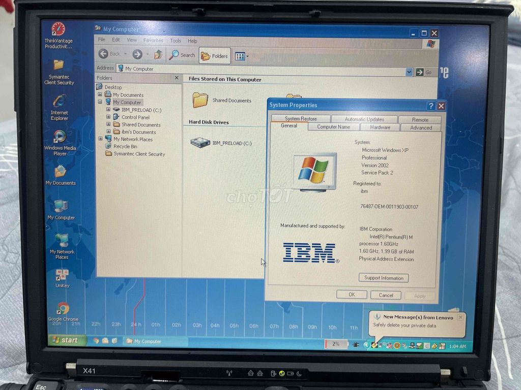 IBM ThinkPad X41 sưu tầm còn đẹp. Mua bán Laptop tại Quận Hoàng Mai Hà Nội được đăng bởi Vu hình 1