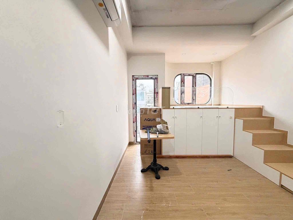 Cho thuê hệ thống duplex gác ban công máy giặt full nt Lý Thái Tổ q10