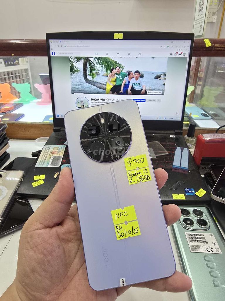 Realme 12 - 8/256GB. Mua bán Điện thoại tại Thành phố Long Xuyên An Giang được đăng bởi Facebook Cầm Đồ Thúy Vân hình 1
