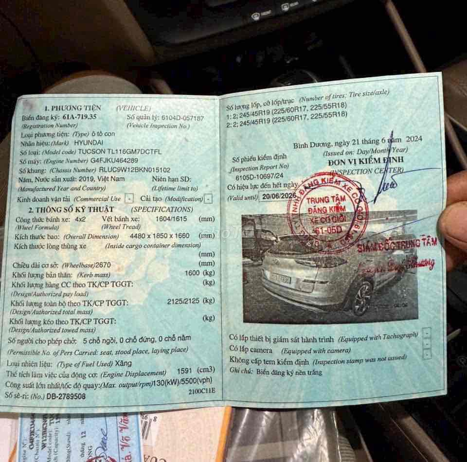 Hyundai Tucson 2019 1.6 AT Turbo - 88000 km. Mua bán Ô tô tại Quận 12 Tp Hồ Chí Minh được đăng bởi A Quý hình 14