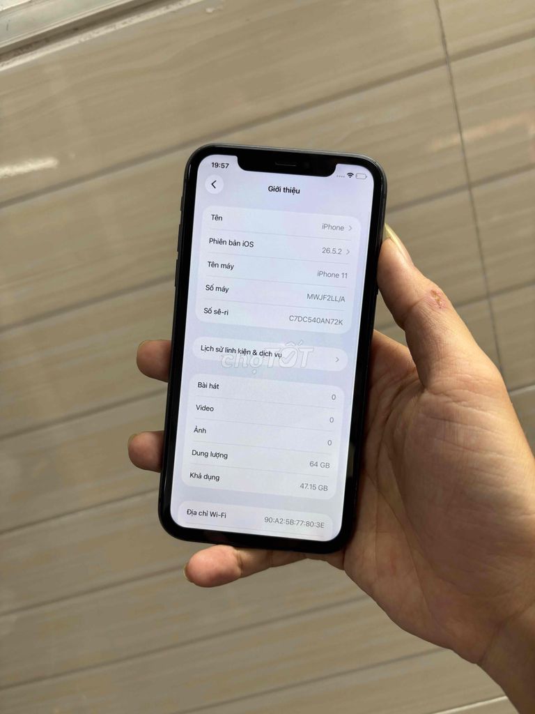 Apple iPhone 11 64GB Đen Đã sử dụng. Mua bán Điện thoại tại Quận Ninh Kiều Cần Thơ được đăng bởi Thắng Lê hình 1