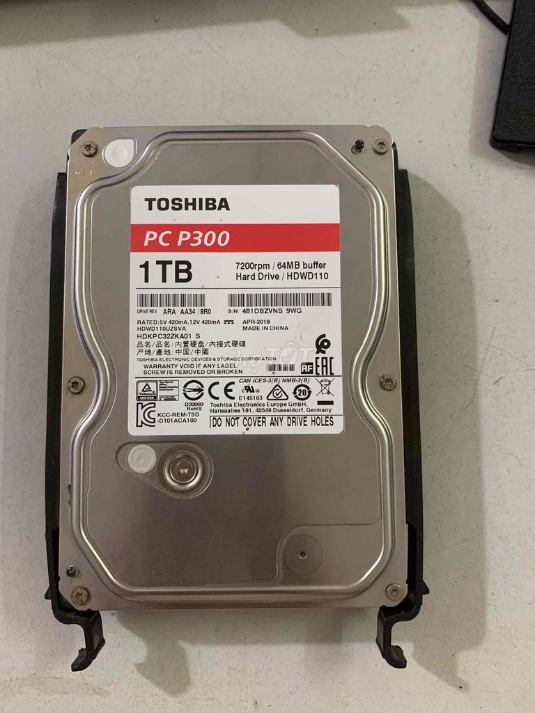 Ổ cứng Toshiba PC P300 1TB. Mua bán Linh kiện (RAM, Card...) tại Quận Thanh Khê Đà Nẵng được đăng bởi Nguyệt hình 1