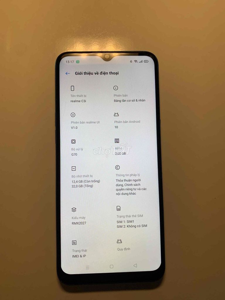 Realme C3i 32GB Xanh. Mua bán Điện thoại tại Thành phố Bạc Liêu Bạc Liêu được đăng bởi Nalashop hình 1