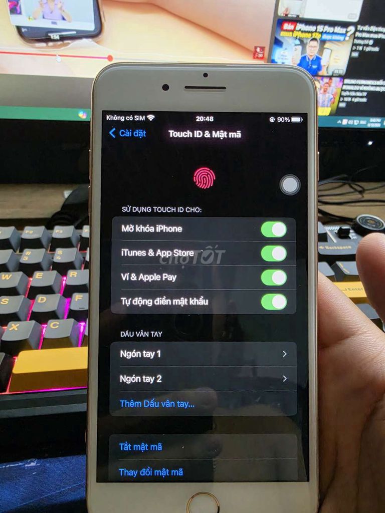 Apple iPhone 8 Plus 64GB Vàng Like New. Mua bán Điện thoại tại Huyện Hóc Môn Tp Hồ Chí Minh được đăng bởi Nguyễn Thiên hình 1