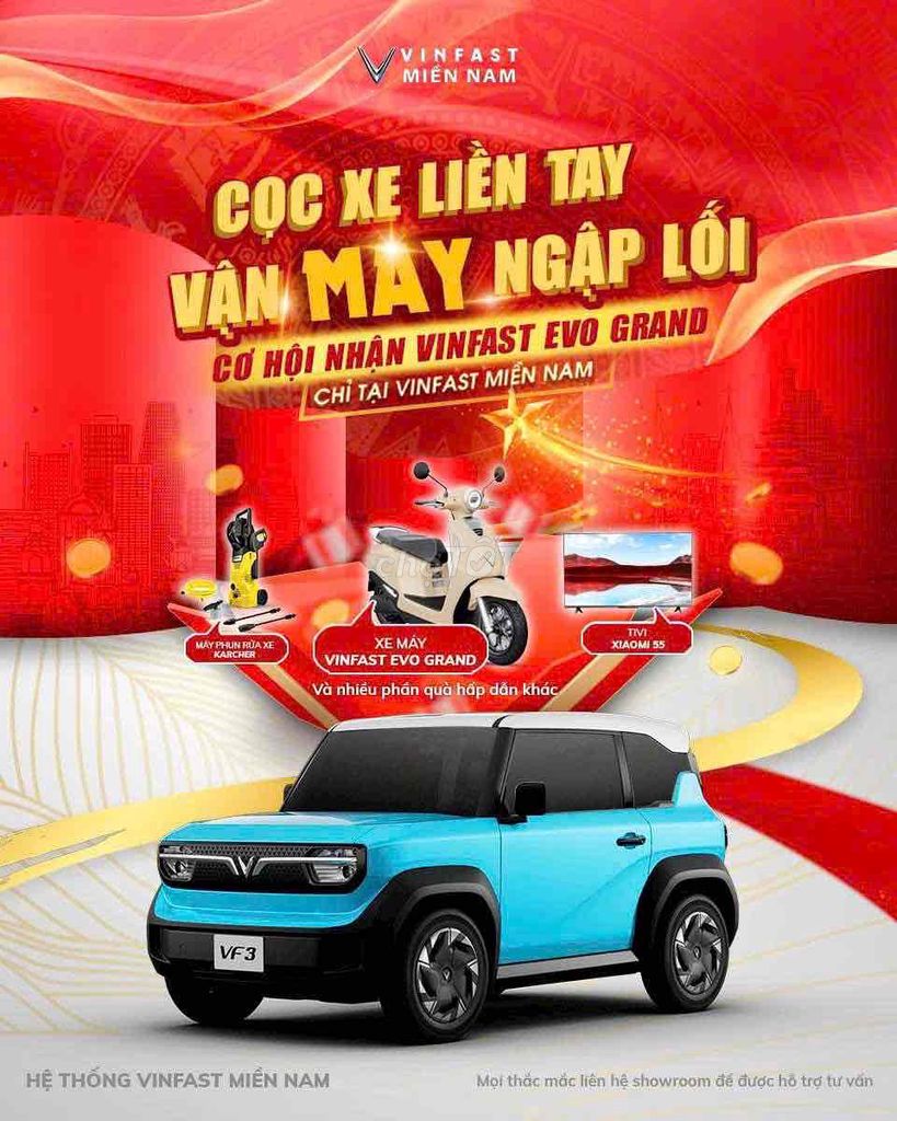 VF3 TRẢ TRƯỚC 40TR. CT CỌC XE NHẬN XE MÁY ĐIỆN. Mua bán Ô tô tại Thành phố Biên Hòa Đồng Nai được đăng bởi Phong hình 4