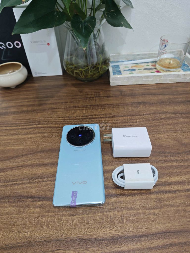Vivo X100 5G 12/256 Xanh sạc 80w có ship COD. Mua bán Điện thoại tại Quận Hoàng Mai Hà Nội được đăng bởi Trần Ngọc Hiếu hình 1