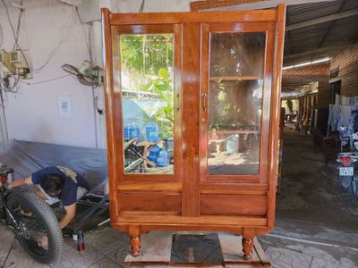 Tủ áo cũ xưa gổ bên! 1m34. Mua bán Tủ, kệ gia đình tại Quận Bình Thuỷ Cần Thơ được đăng bởi Cường Đồ Gổ Cũ Xưa