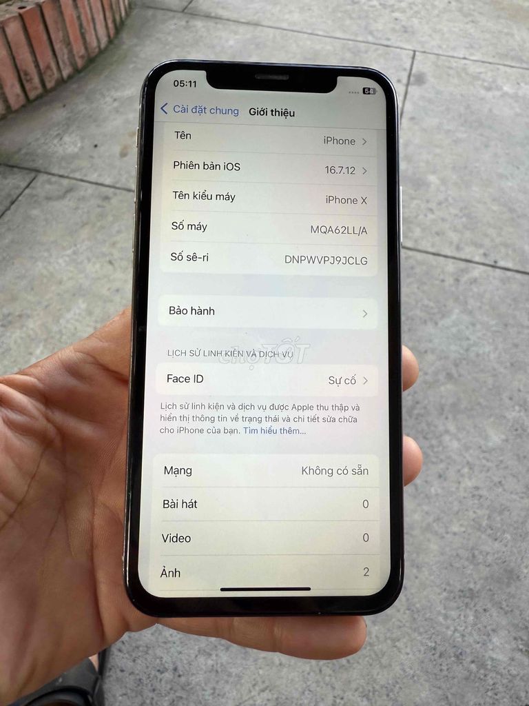 Apple iPhone X 64GB Trắng. Mua bán Điện thoại tại Huyện Củ Chi Tp Hồ Chí Minh được đăng bởi Khánh hình 1