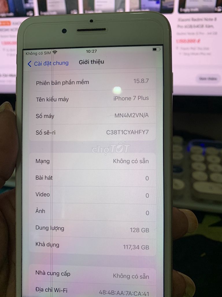 thanh lý 7 plus 128gb kvt chữa cháy ngon. Mua bán Điện thoại tại Quận 6 Tp Hồ Chí Minh được đăng bởi Minh Phước hình 1