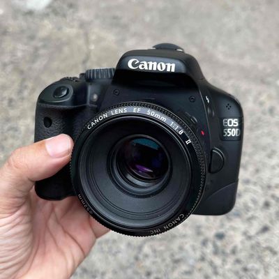 🟣 550D Canon +  50 f/1.8 Xóa Phông