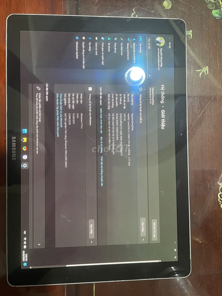 SAMSUNG GALAXY BOOK 12 CHẠY WINDOWS