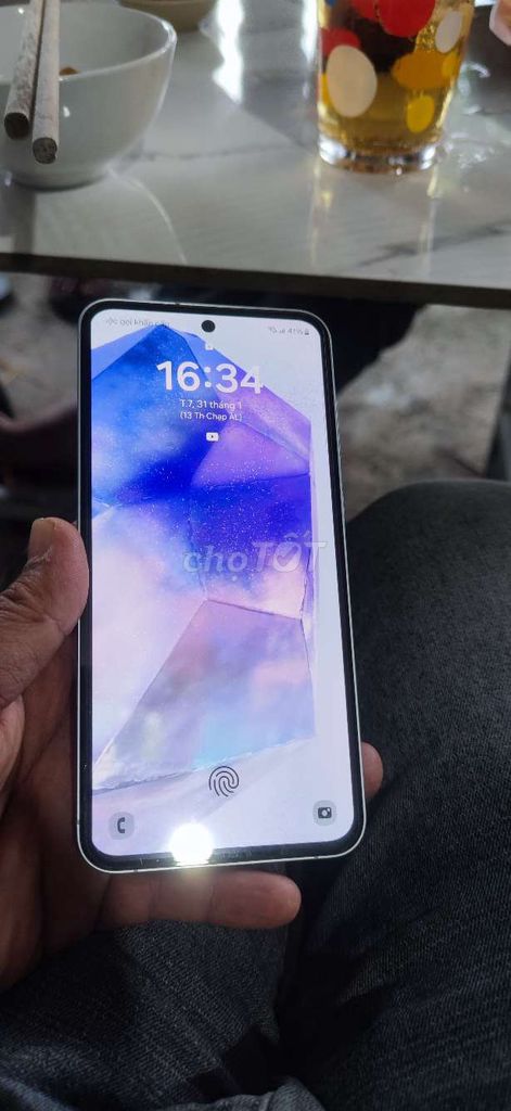 Samsung A55 5G 128GB Trắng. Mua bán Điện thoại tại Thành phố Qui Nhơn Bình Định được đăng bởi Trần Văn Tài hình 1