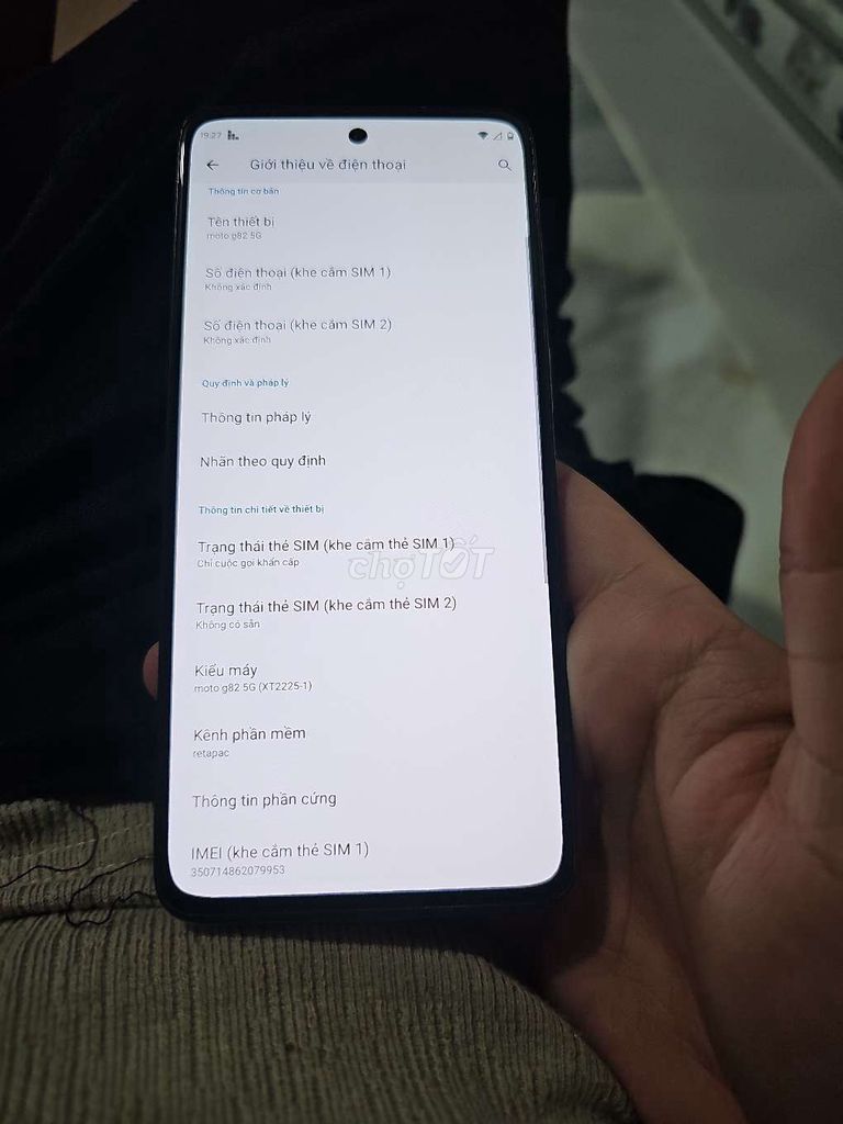 Motorola Moto G82 5G Trắng. Mua bán Điện thoại tại Quận 12 Tp Hồ Chí Minh được đăng bởi Nguyễn Quốc Thịnh hình 1