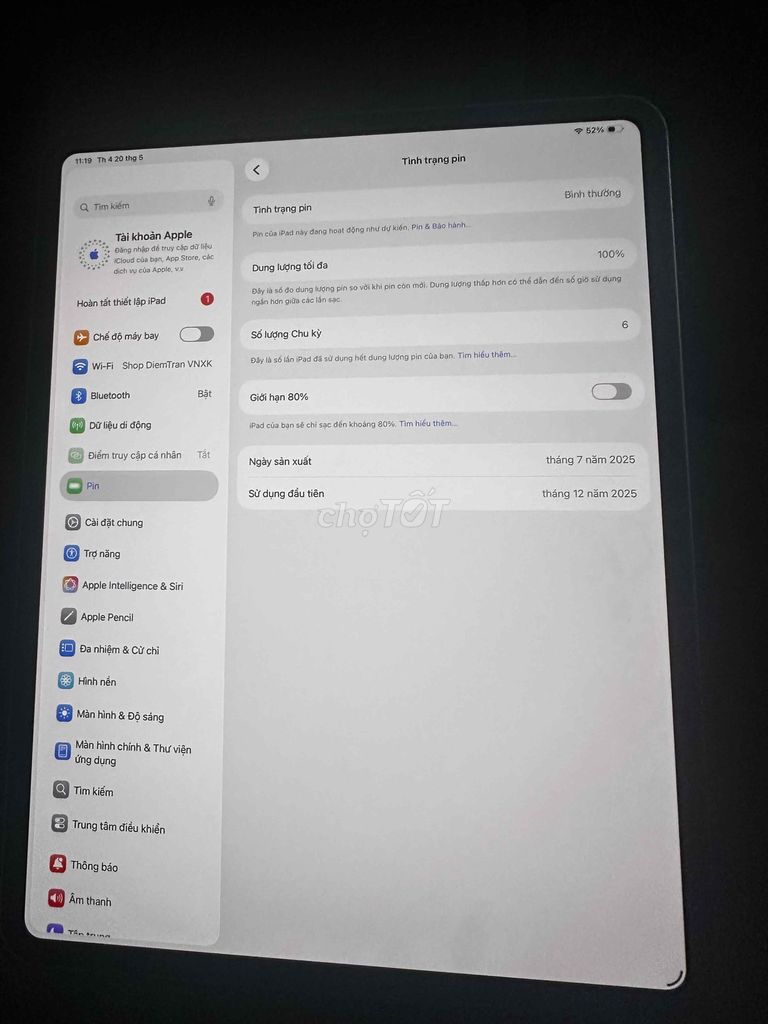 Apple iPad Pro 13-inch M5 256GB 5g. Mua bán Máy tính bảng tại Quận 12 Tp Hồ Chí Minh được đăng bởi Nguyễn Như Tuấn hình 1
