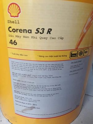 Dầu nhớt máy nén khí Shell CorenaS3 R46 chính hãng