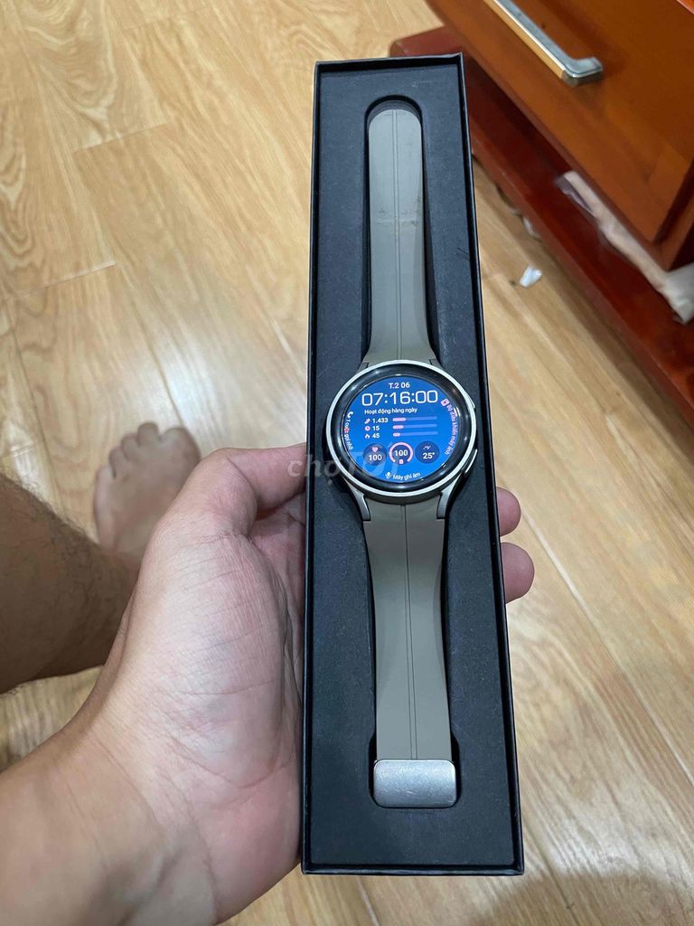 Samsung Watch 5 Pro LTE 45mm - Đẹp 98%. Mua bán Thiết bị đeo thông minh tại Quận Hoàng Mai Hà Nội được đăng bởi Phạm Bảo hình 1