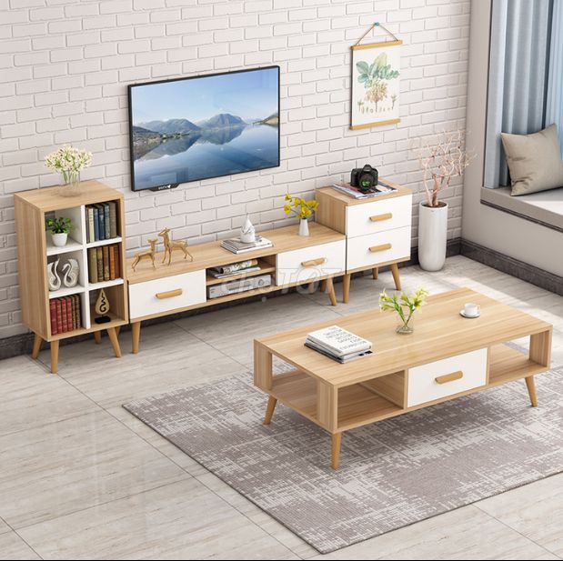 Tủ kệ tivi gỗ MDF giá rẻ quận 8. Mua bán Tủ, kệ gia đình tại Quận 8 Tp Hồ Chí Minh được đăng bởi Thinh Decor hình 1