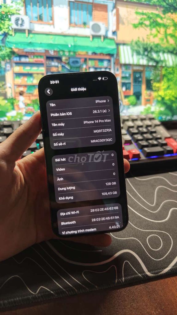 iPhone 14 Pro Max 128GB Đen Đã sử dụng. Mua bán Điện thoại tại Huyện Nho Quan Ninh Bình được đăng bởi Bình Thanh hình 1