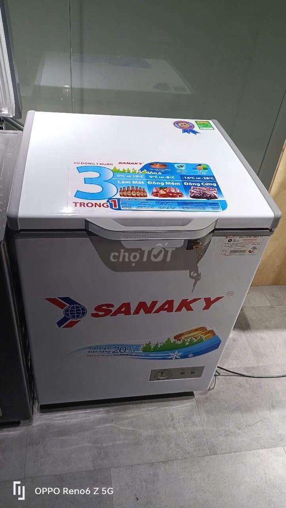 TL tủ đông Sanaky 100 lít còn mới bao ship Sài Gòn