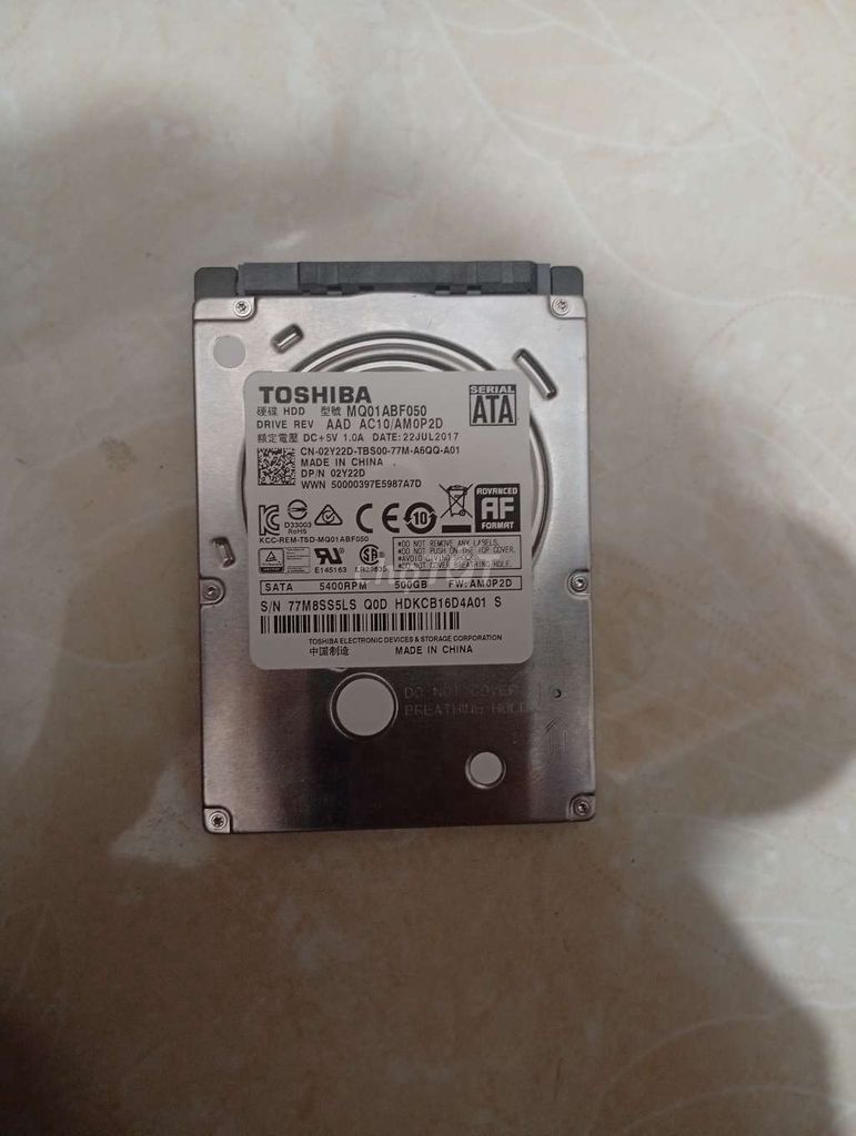 Ổ cứng HDD Toshiba 500GB. Mua bán Linh kiện (RAM, Card...) tại Thị xã Hương Thủy Thừa Thiên Huế được đăng bởi Gia Bảo hình 1