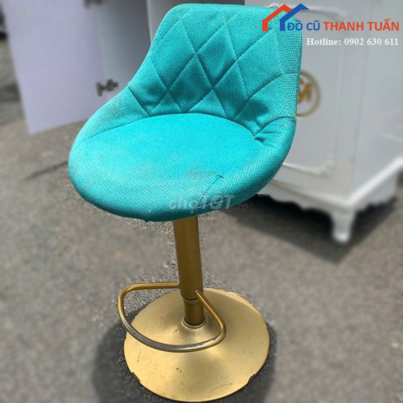 Ghế Bar Đệm Kim Loại Xanh Vàng Đã Sử Dụng Mới 90%. Mua bán Bàn ghế tại Quận 5 Tp Hồ Chí Minh được đăng bởi Thanh Lý Thanh Tuấn hình 1