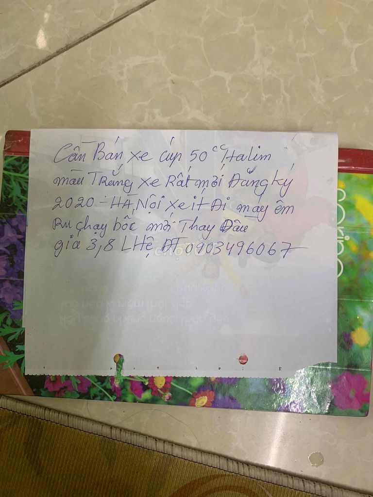 Xe Cub 50cc Halim màu trắng. Mua bán Xe máy tại Quận Hai Bà Trưng Hà Nội được đăng bởi Nguyễn Đức Quang hình 6