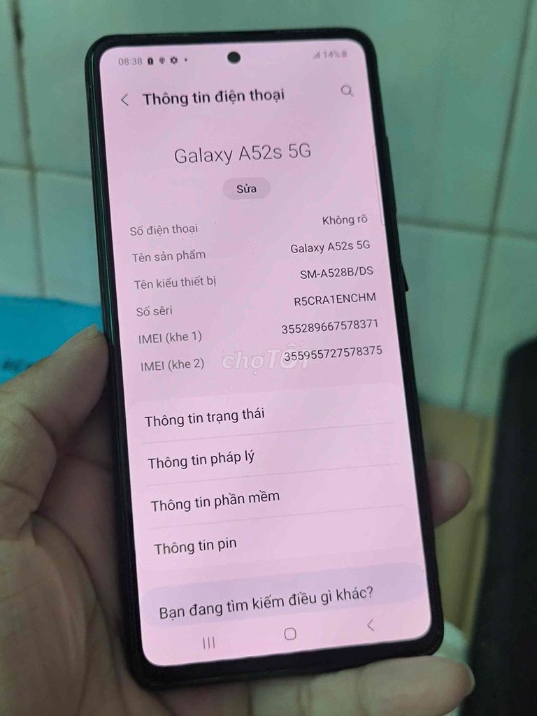 Samsung Galaxy A52s 5G 8GB/128GB Đen. Mua bán Điện thoại tại Quận Tân Bình Tp Hồ Chí Minh được đăng bởi nnh hình 1