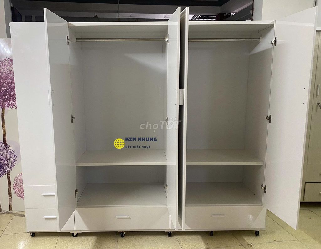 Tủ quần áo Nhựa Đài Loan 1m8x1m85 5 cánh. Mua bán Tủ, kệ gia đình tại Quận 1 Tp Hồ Chí Minh được đăng bởi NTTL Nhung hình 1