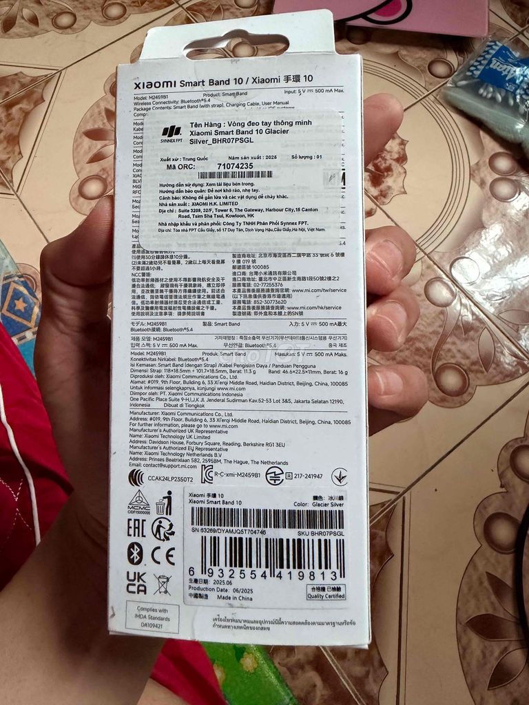 Xiaomi Smart Band 10 Glacier Silver. Mua bán Thiết bị đeo thông minh tại Quận Long Biên Hà Nội được đăng bởi Tên chưa cung cấp hình 1