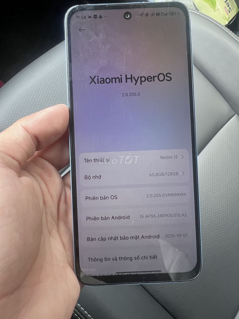 Xiaomi Redmi 12 128GB Xanh dương. Mua bán Điện thoại tại Quận Ninh Kiều Cần Thơ được đăng bởi Vikki hình 1