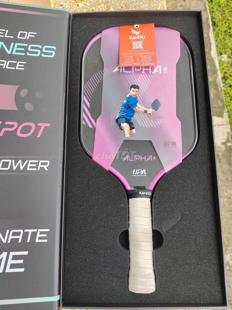 Vợt Pickleball Kamito Alpha 2 Hồng. Mua bán Đồ thể thao, Dã ngoại tại Thị xã Tân Uyên Bình Dương được đăng bởi hồ hình 1