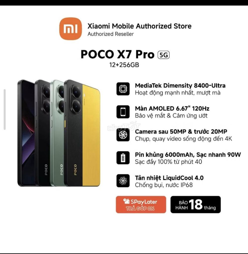 Xiaomi POCO X7 Pro 12GB/256GB Đen. Mua bán Điện thoại tại Quận 10 Tp Hồ Chí Minh được đăng bởi Hội Đồ Điện Tử hình 1