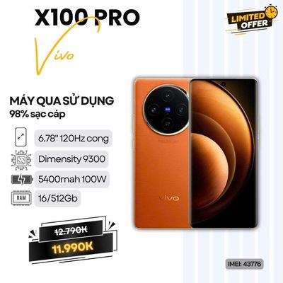 VIVO X100 PRO 16/512 CAM. Mua bán Điện thoại tại Quận Ninh Kiều Cần Thơ được đăng bởi Zelda Phone