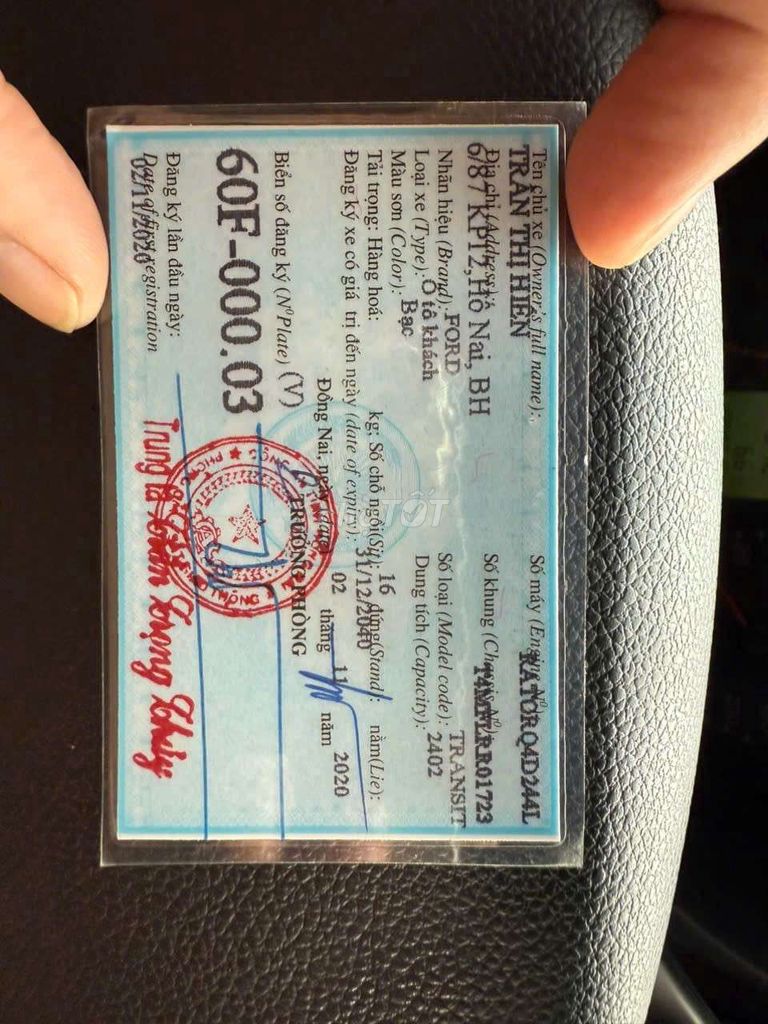 Ford Transit 2020 Tôi không rõ - 97000 km. Mua bán Ô tô tại Quận 11 Tp Hồ Chí Minh được đăng bởi Van hình 13