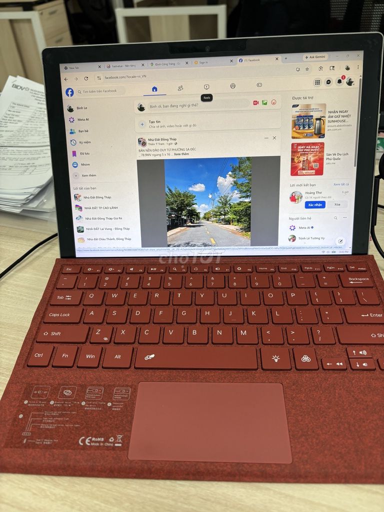 Microsoft Surface Pro 7 i5 8GB/128GB. Mua bán Máy tính bảng tại Thành phố Cao Lãnh Đồng Tháp được đăng bởi THANH BÌNH LÊ hình 1