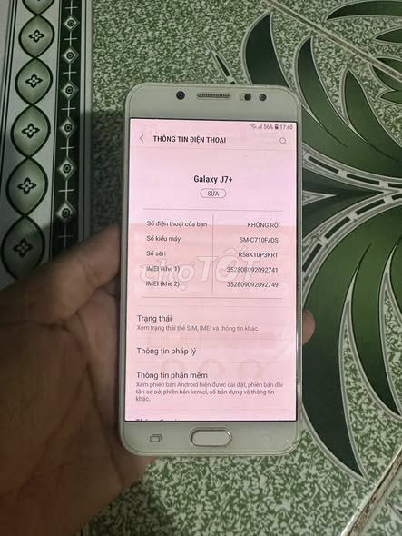 Samsung Galaxy J7 Plus 32GB Vàng. Mua bán Điện thoại tại Quận 12 Tp Hồ Chí Minh được đăng bởi Hội Đồ Điện Tử hình 1