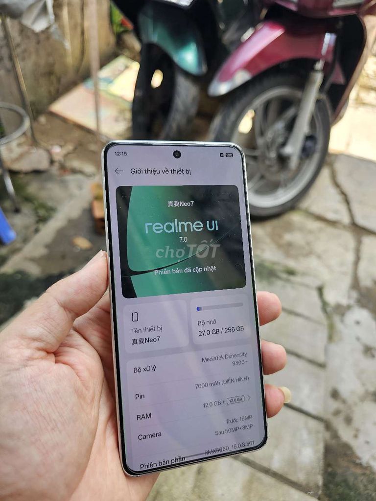 Realme GT Neo 7 12GB/256GB NĐ. Mua bán Điện thoại tại Quận 5 Tp Hồ Chí Minh được đăng bởi ManhQuynh hình 1