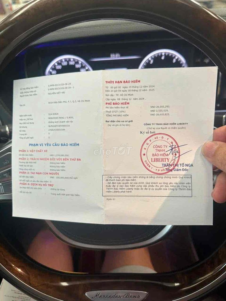 Mercedes Benz S Class 2015 S400L cực mới rin 100%. Mua bán Ô tô tại Thành phố Thuận An Bình Dương được đăng bởi Tuan Minh hình 16