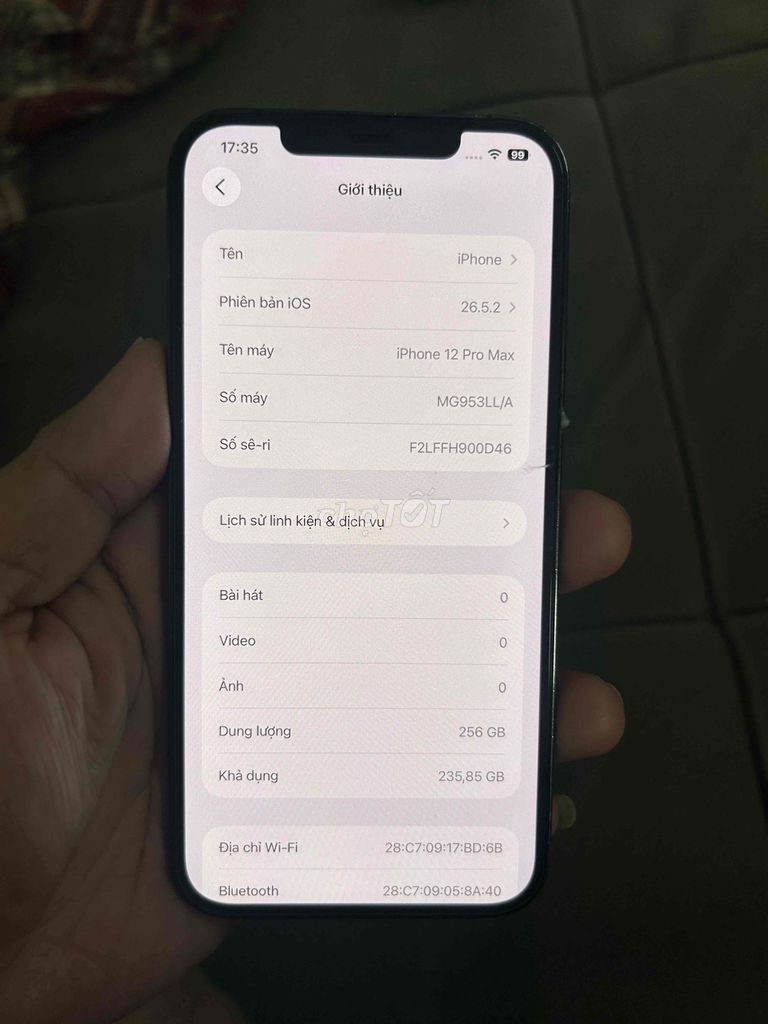 Apple iPhone 12 Pro Max 256GB. Mua bán Điện thoại tại Huyện Thống Nhất Đồng Nai được đăng bởi Ku Anh hình 1