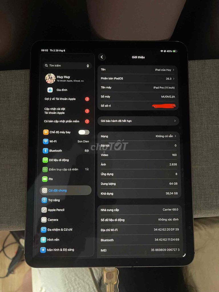 Apple iPad Pro 2018  4G. Mua bán Máy tính bảng tại Quận Bắc Từ Liêm Hà Nội được đăng bởi phan anh  hình 1