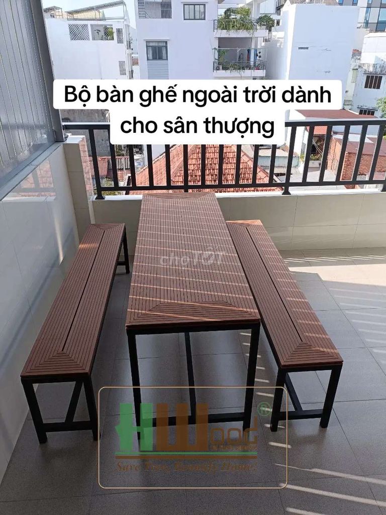 Gỗ nhựa trang trí cho khu sinh hoạt ngoài trời