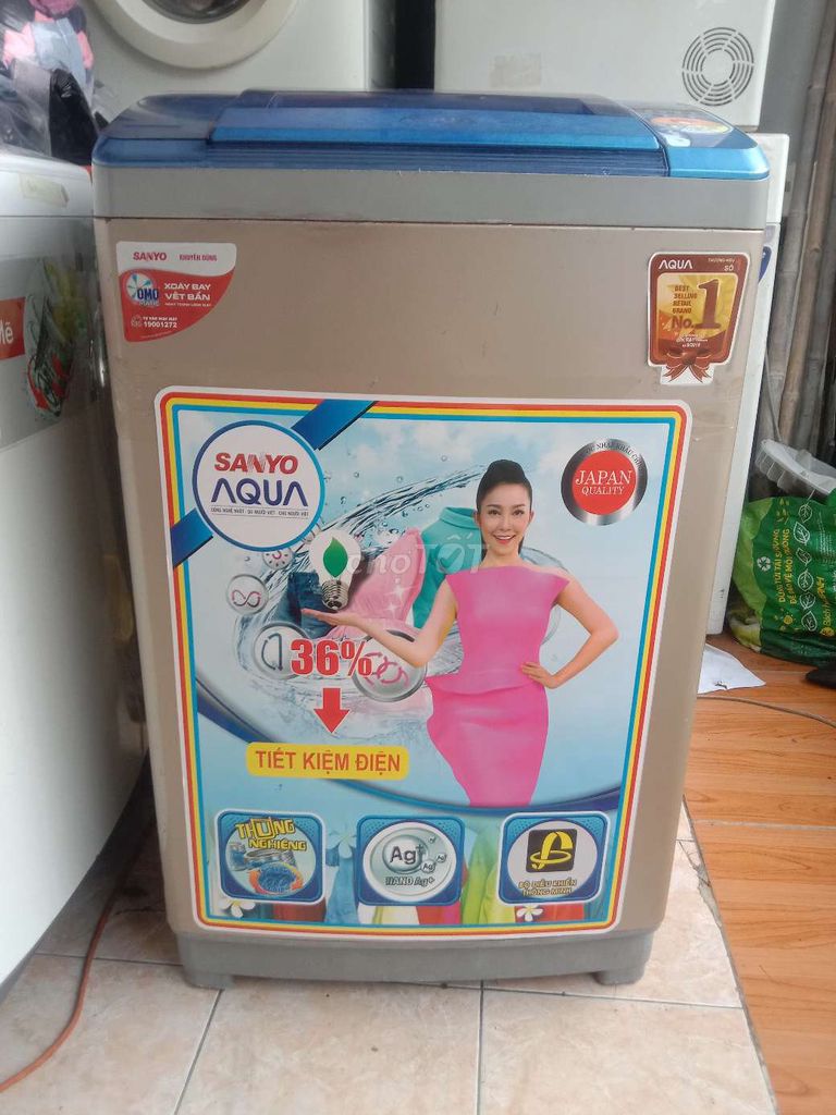 Máy giặt aqua 9kg còn mới, nguyên Zin 100%