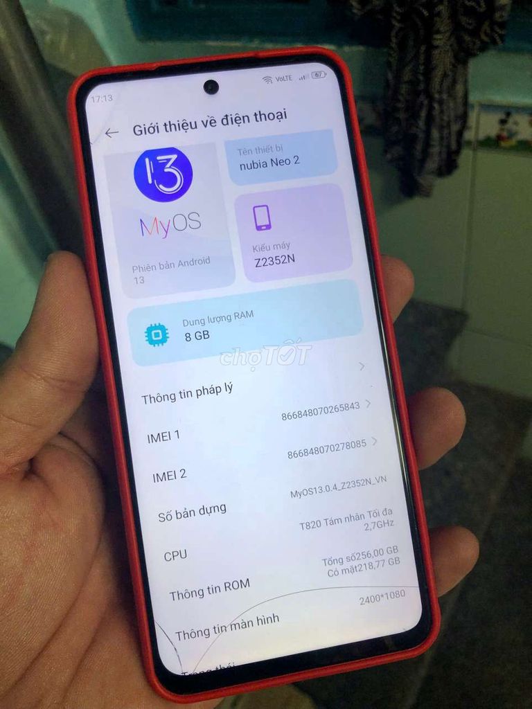 Nubia Neo 2 5G 8GB/256GB . màn zin nứt nhẹ. Mua bán Điện thoại tại Quận 4 Tp Hồ Chí Minh được đăng bởi ken hình 1