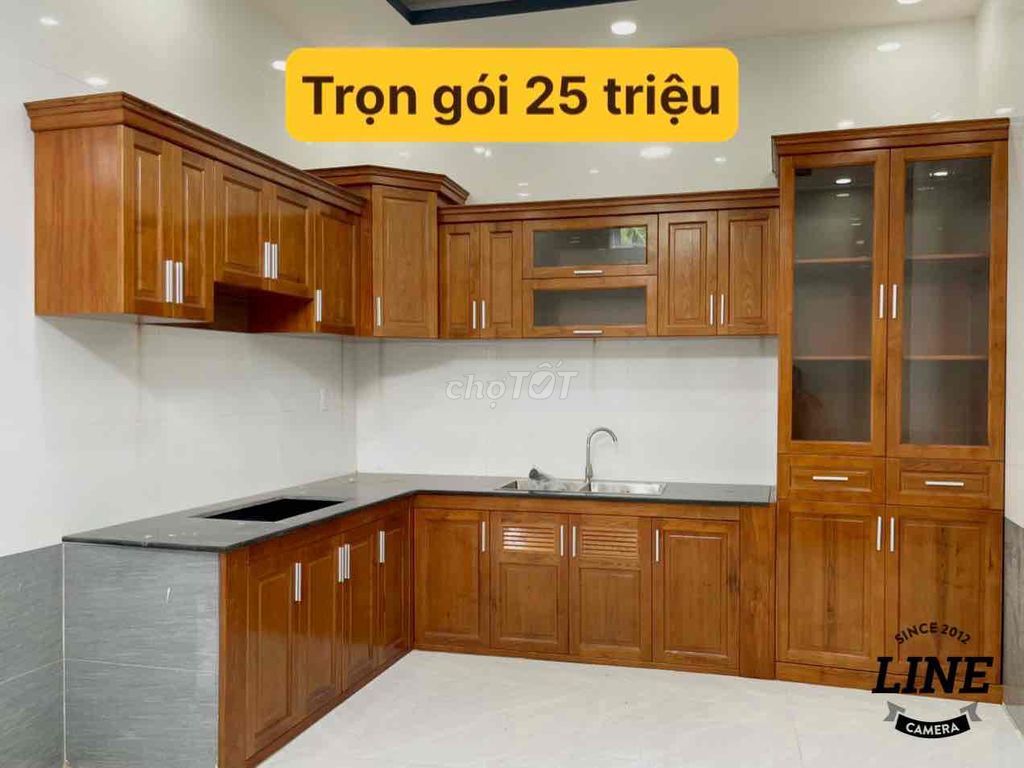 Trực tiếp sản xuất tủ bếp gỗ sồi