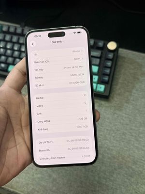 iPhone 14 Pro Max Tím 128GB vc/a zin