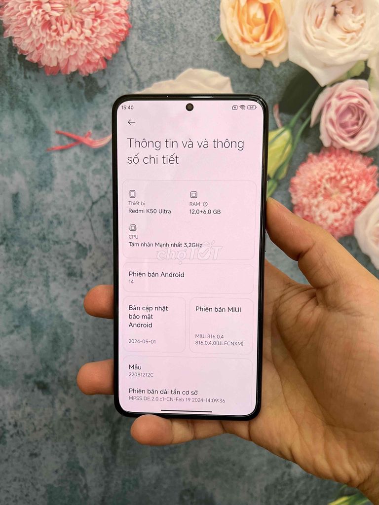 Xiaomi K50 Ultra 12/512Gb BH 6th có trả góp