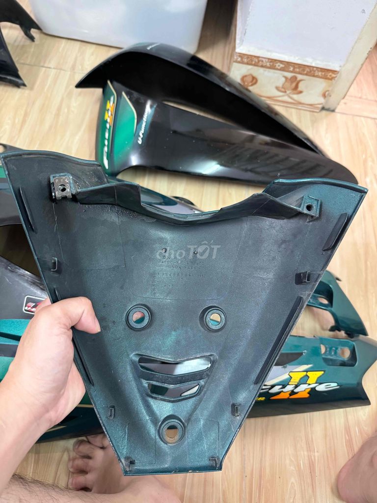 Tlý 1 bộ áo Fu2 xanh đen mộc + 1 bộ up Wave. Mua bán Phụ tùng xe tại Quận 4 Tp Hồ Chí Minh được đăng bởi Minh Lâm hình 5