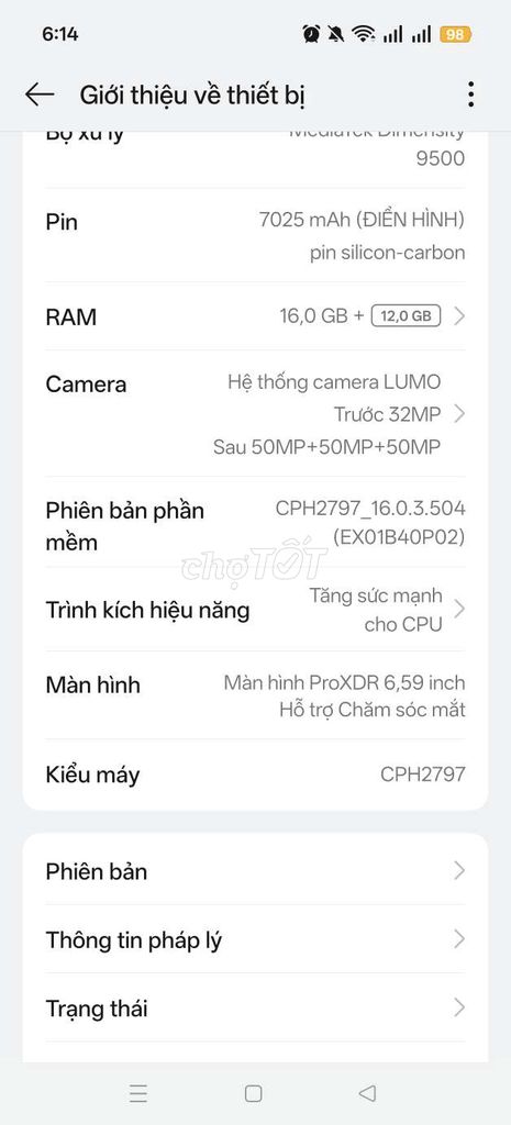 OPPO Find X9 512GB Bạc. Mua bán Điện thoại tại Huyện Trảng Bom Đồng Nai được đăng bởi Longduy hình 1