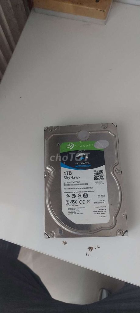 Ổ cứng HDD Seagate SkyHawk 4TB Đã qua sử dụng. Mua bán Linh kiện (RAM, Card...) tại Quận Bình Tân Tp Hồ Chí Minh được đăng bởi MR Tín hình 1