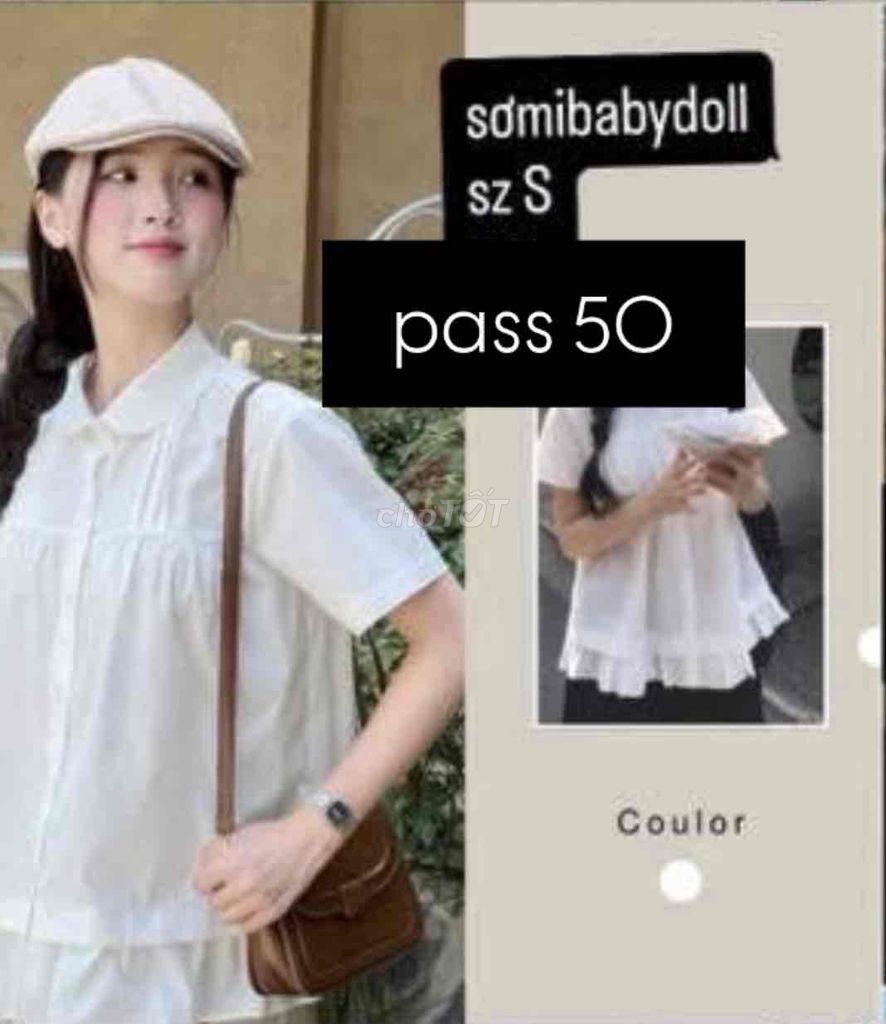 Áo sơ mi nữ Babydoll size S. Mua bán Quần áo tại Huyện Thuỷ Nguyên Hải Phòng được đăng bởi Phương Uyên hình 1